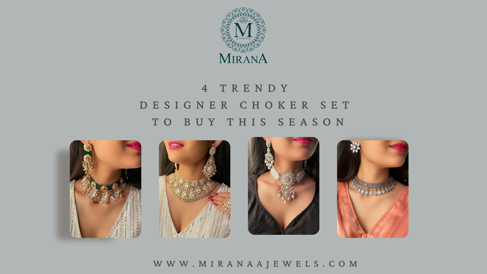 4 Trendy Designer Choker Set To Buy This Season