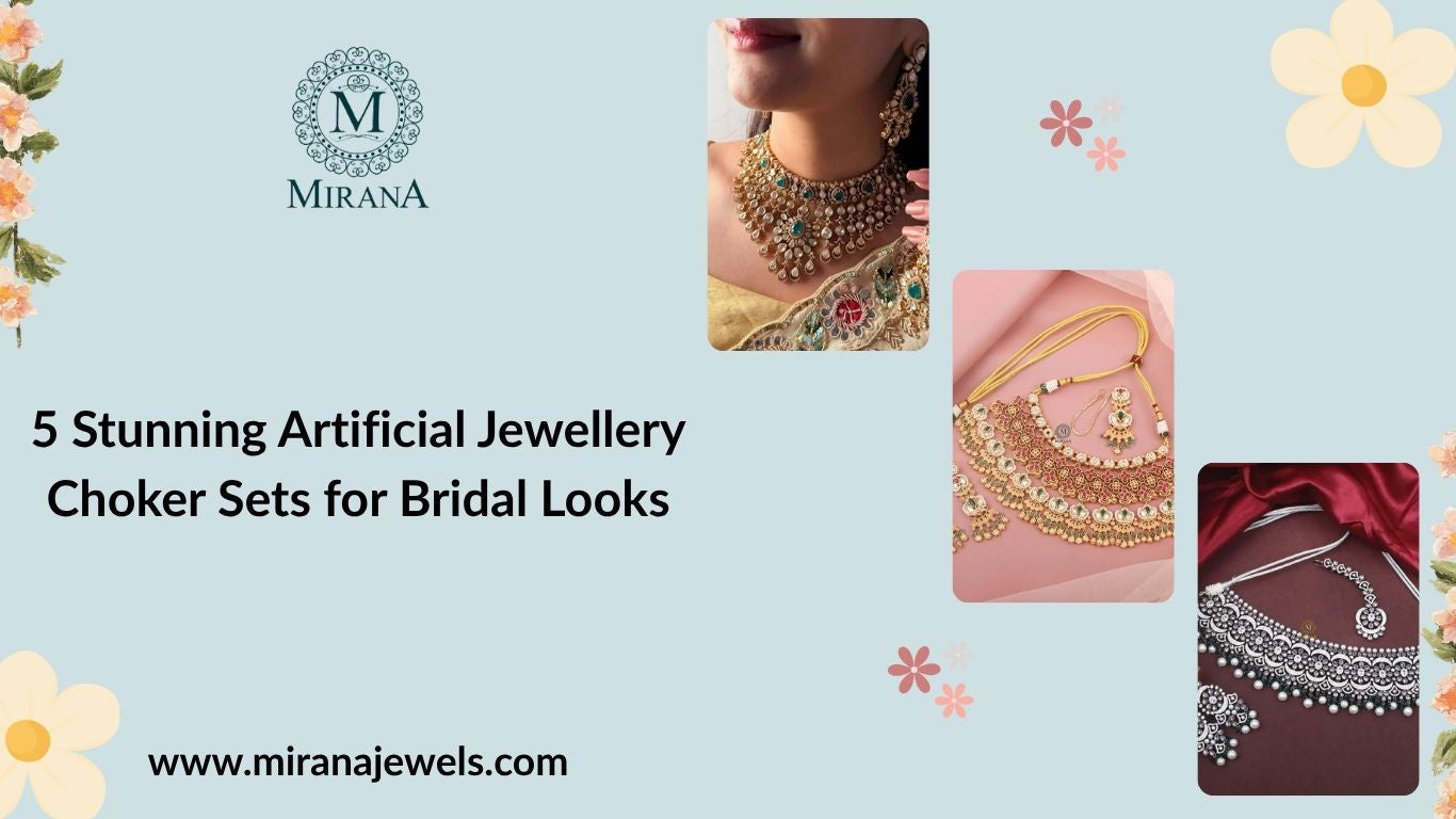 5 Stunning Artificial Jewellery Choker Sets for Bridal Looks