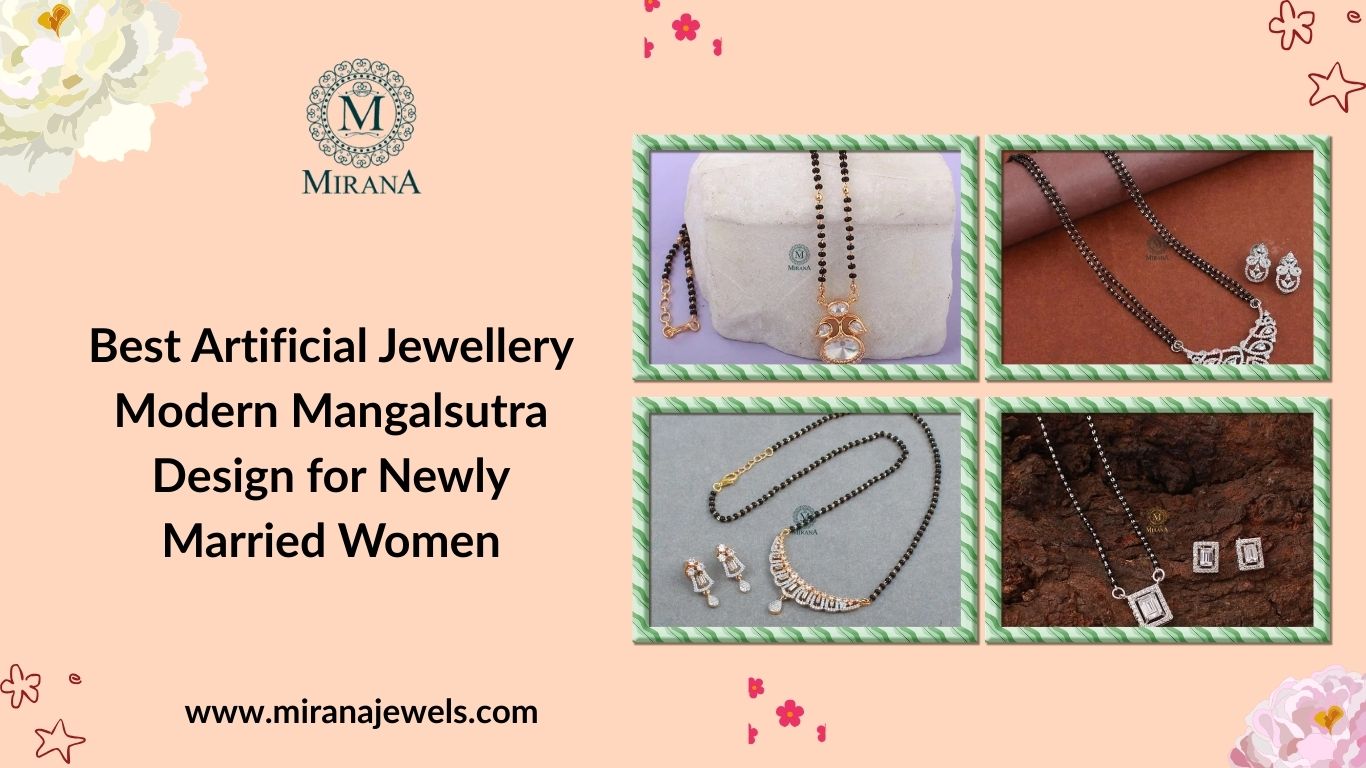 Best Artificial Jewellery Modern Mangalsutra Design for Newly Married Women