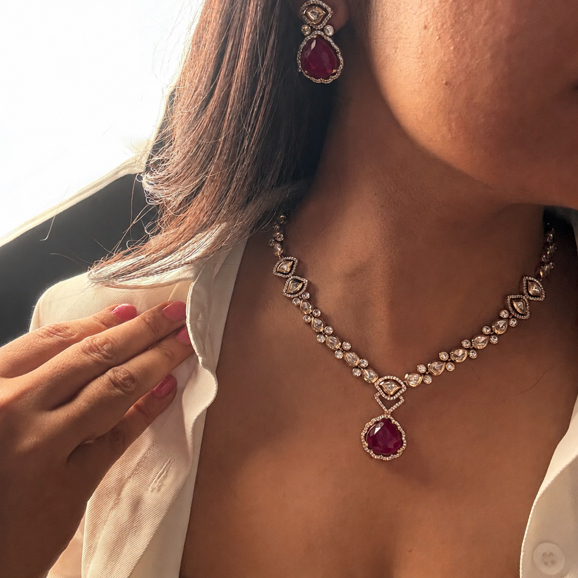 Tushi Polki Necklace Set