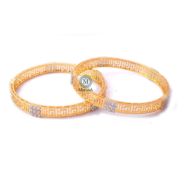 Hallie CZ Designer Bangles