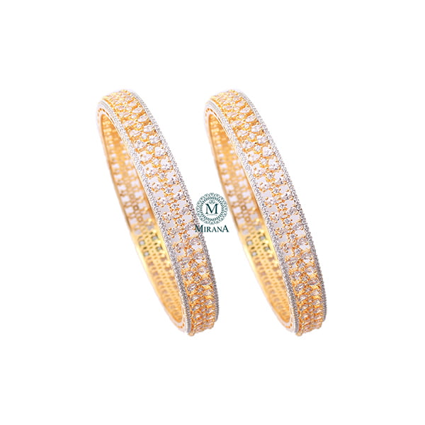 Zoey CZ Designer Bangles