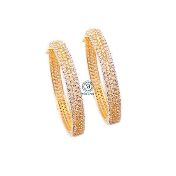 Serena CZ Designer Bangles