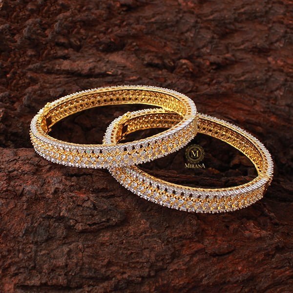 Serena CZ Designer Bangles