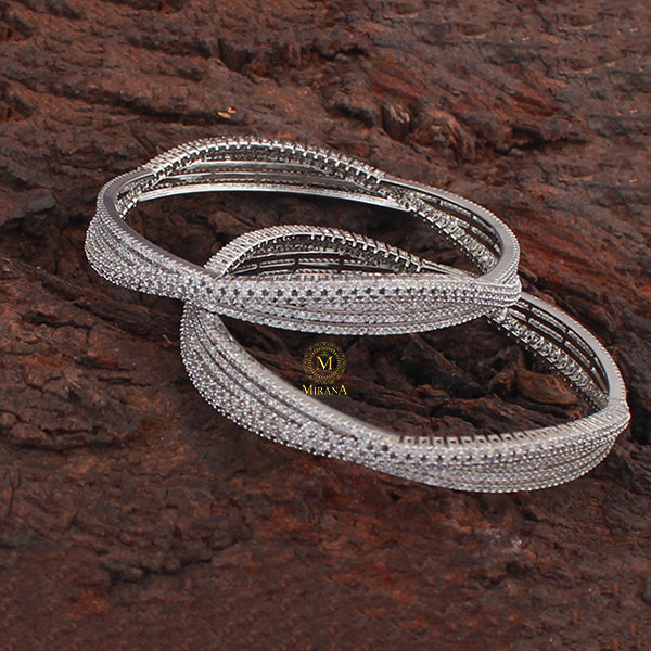 Evelyn CZ Designer Bangles
