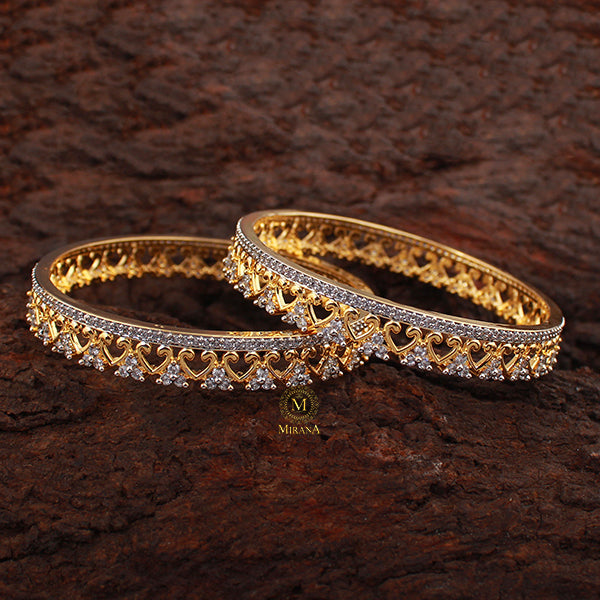 Eliana CZ Designer Bangles
