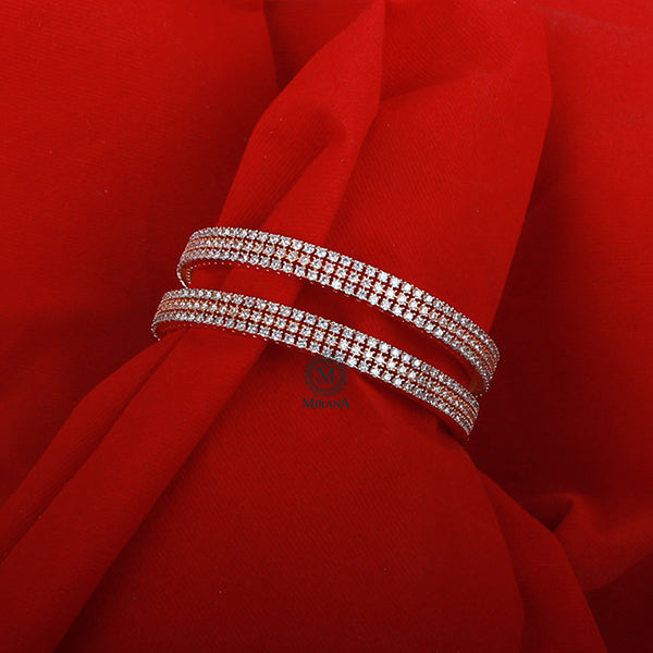 Solana CZ Designer Bangles