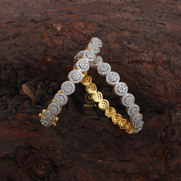 Lillian CZ Designer Bangles