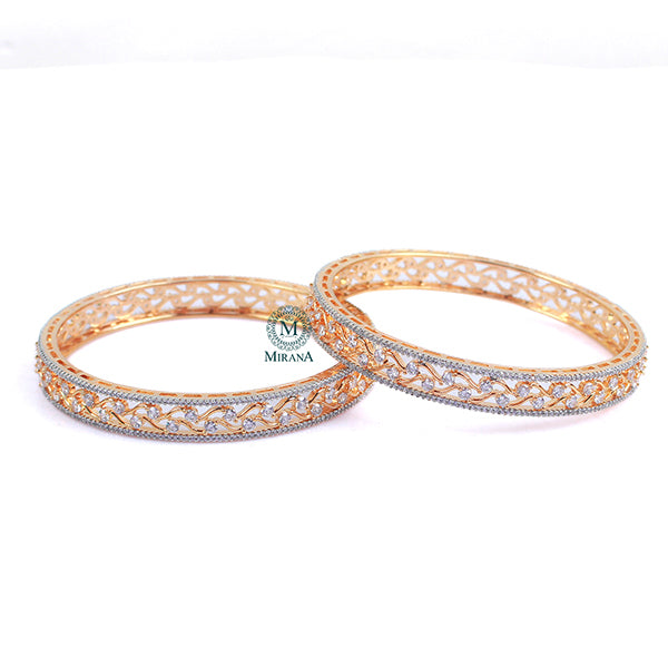 Menila CZ Designer Bangles