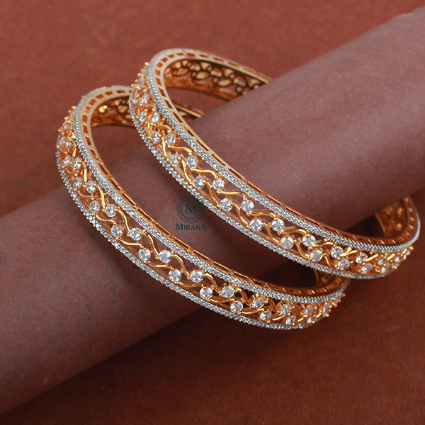 Menila CZ Designer Bangles