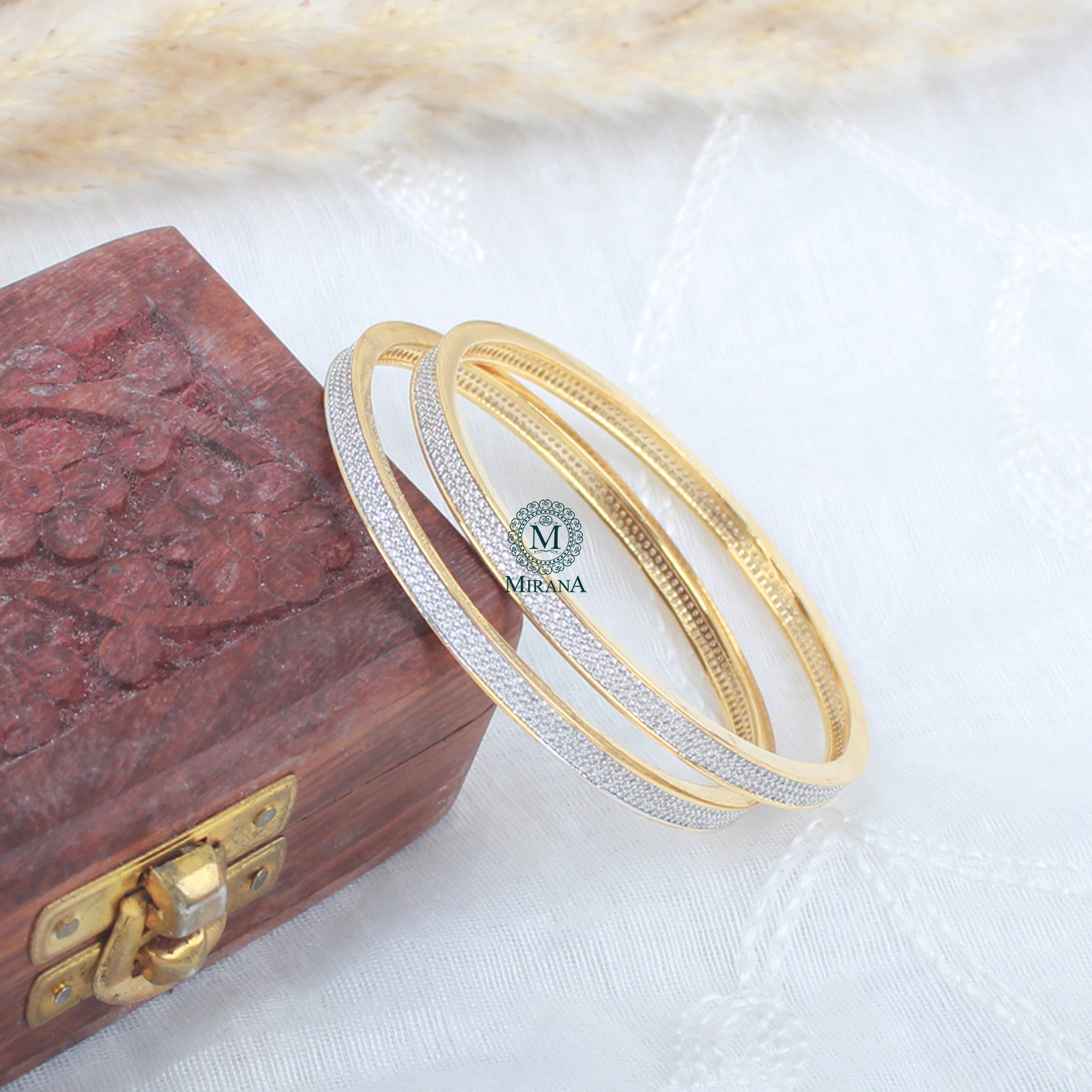 Maeve CZ Designer Bangles