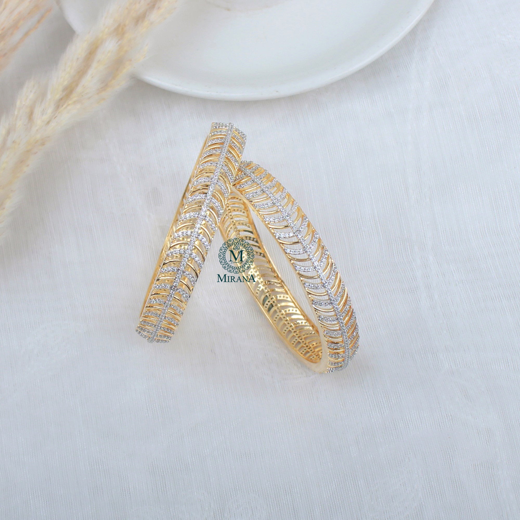 Isla CZ Designer Bangles