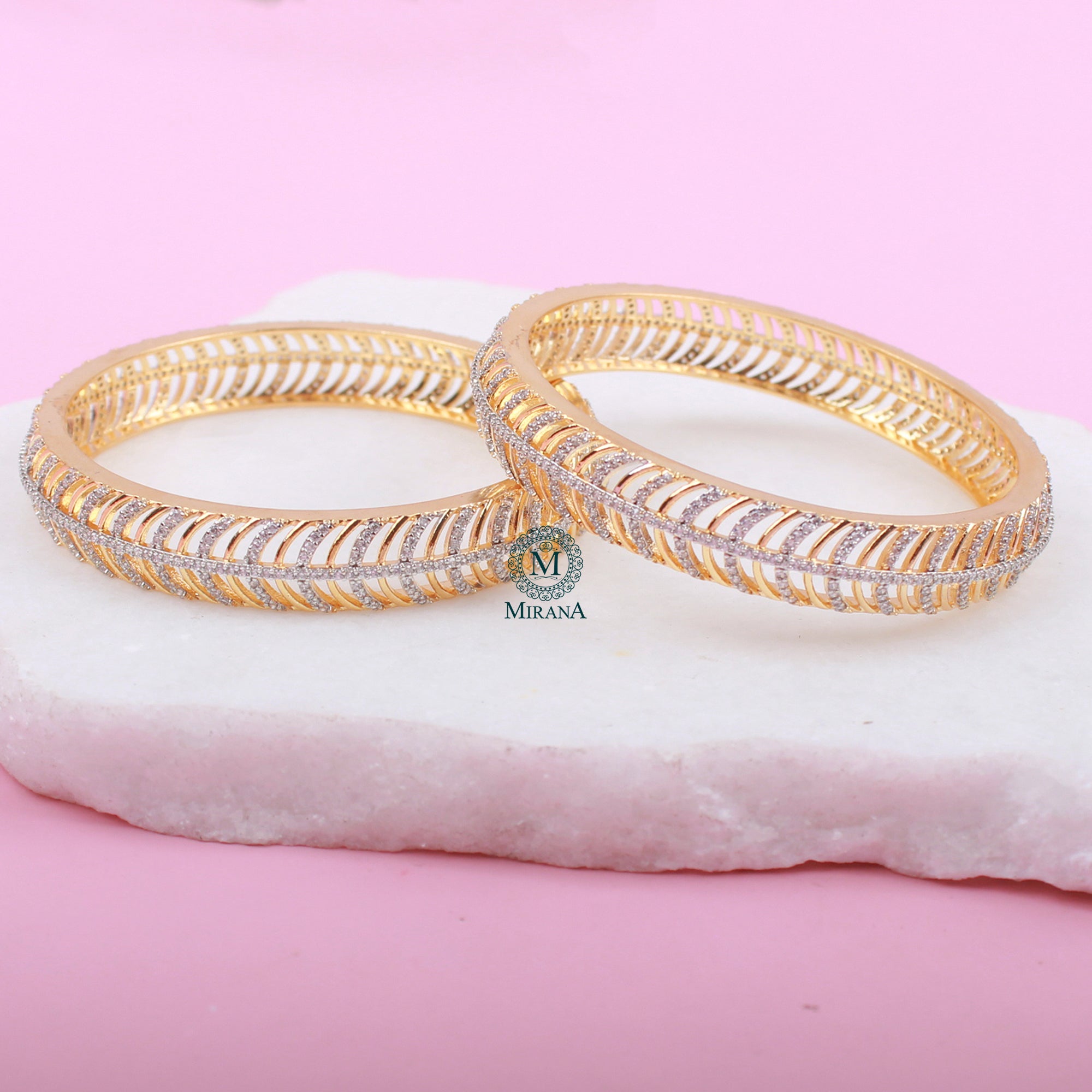 Isla CZ Designer Bangles