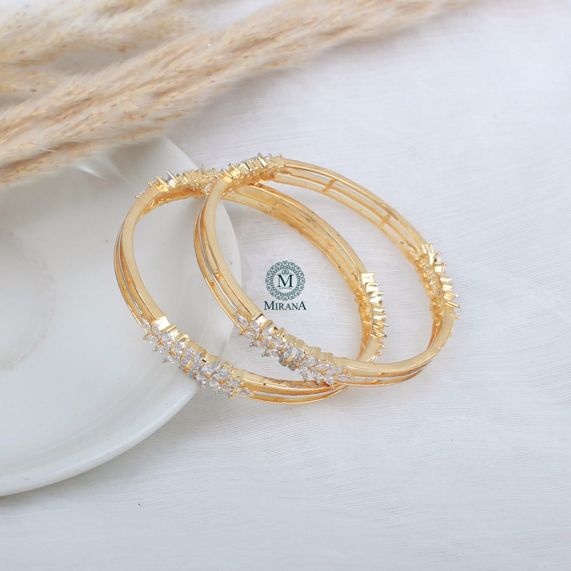 Ana CZ Designer Bangles