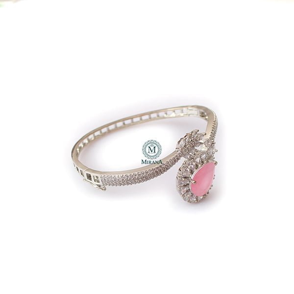 Bella Pastel Pink CZ Designer Bracelet