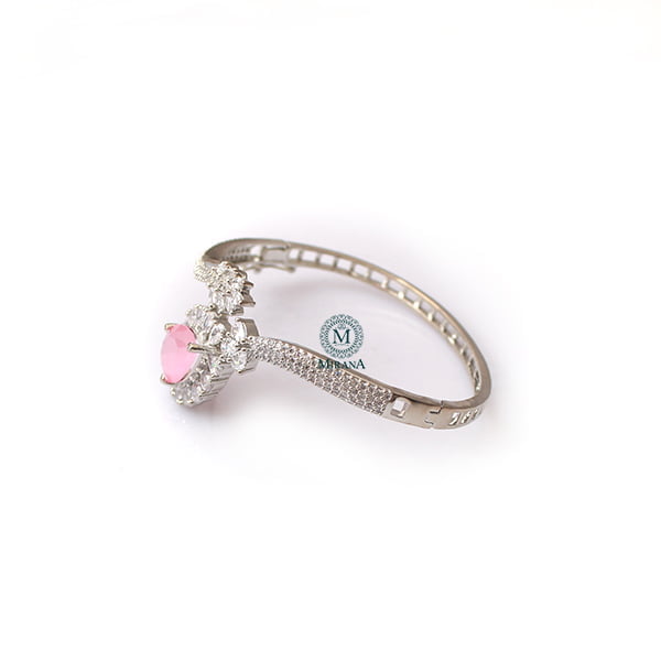 Bella Pastel Pink CZ Designer Bracelet