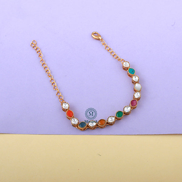 Veena Multi Moissanite Designer Bracelet