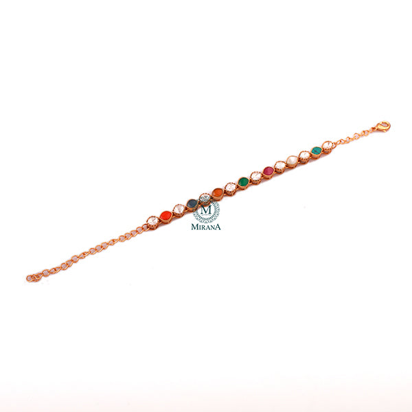 Veena Multi Moissanite Designer Bracelet