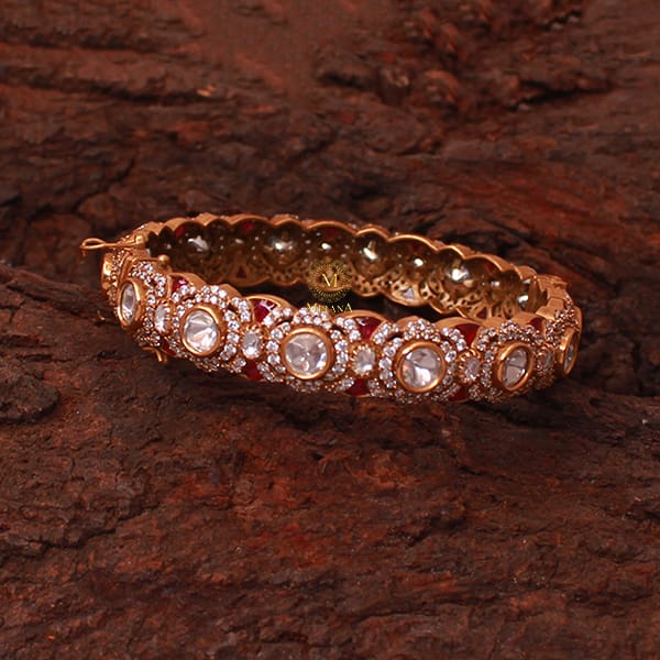Chhaya Ruby Polki Designer Bracelet