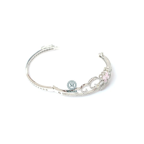 Sophia Pastel Pink CZ Designer Bracelet
