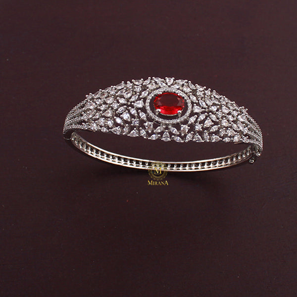 Naisha Ruby CZ Designer Bracelet
