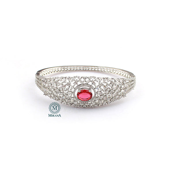 Naisha Ruby CZ Designer Bracelet