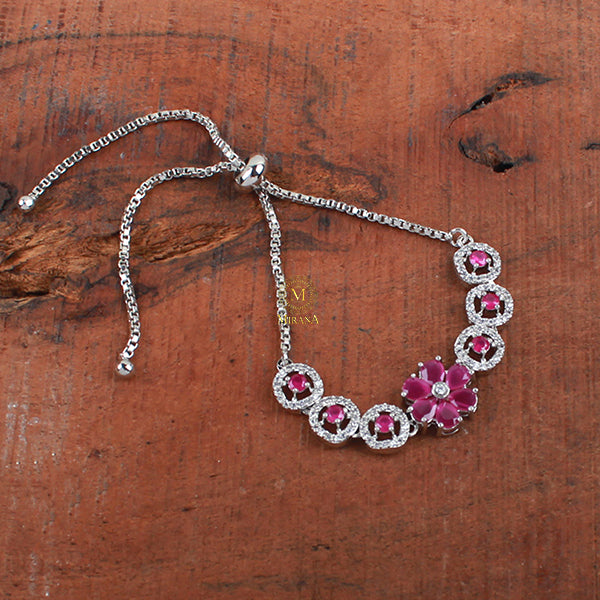 Rylie Ruby CZ Designer Bracelet