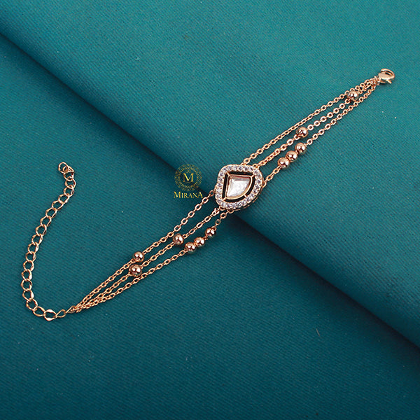 Tejas Polki Rakhi Designer Bracelet