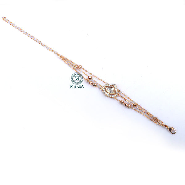 Tejas Polki Rakhi Designer Bracelet