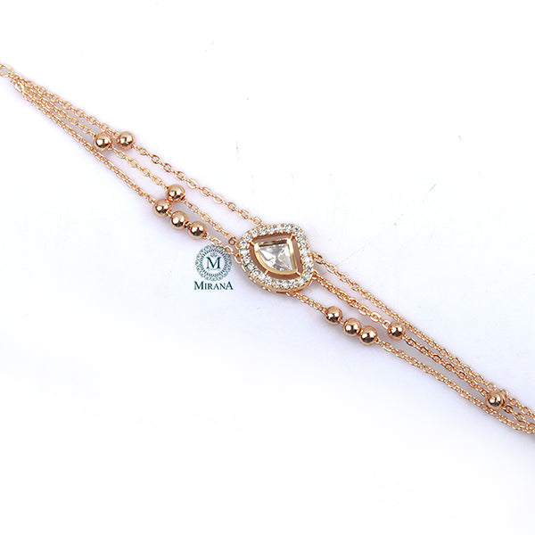 Tejas Polki Rakhi Designer Bracelet