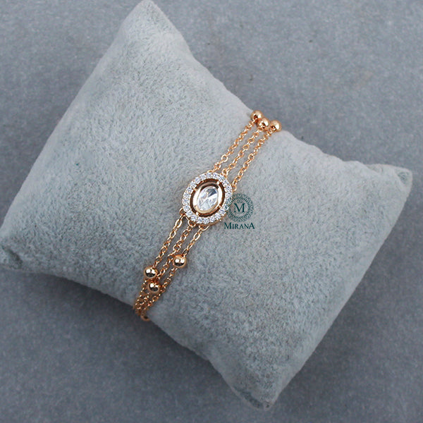 Yuvan Polki Rakhi Designer Bracelet