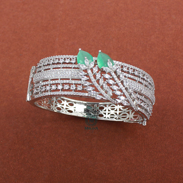 Riley Mint Blue CZ Designer Bracelet
