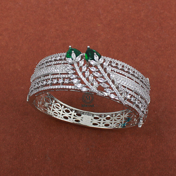 Riley Emerald Green CZ Designer Bracelet