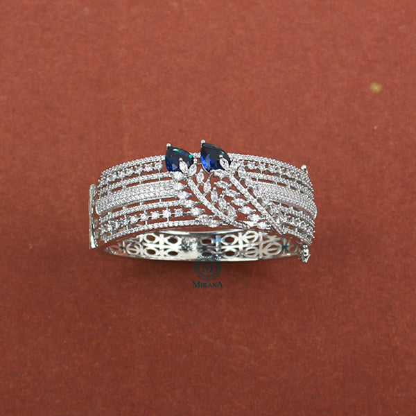 Riley Sapphire Blue CZ Designer Bracelet