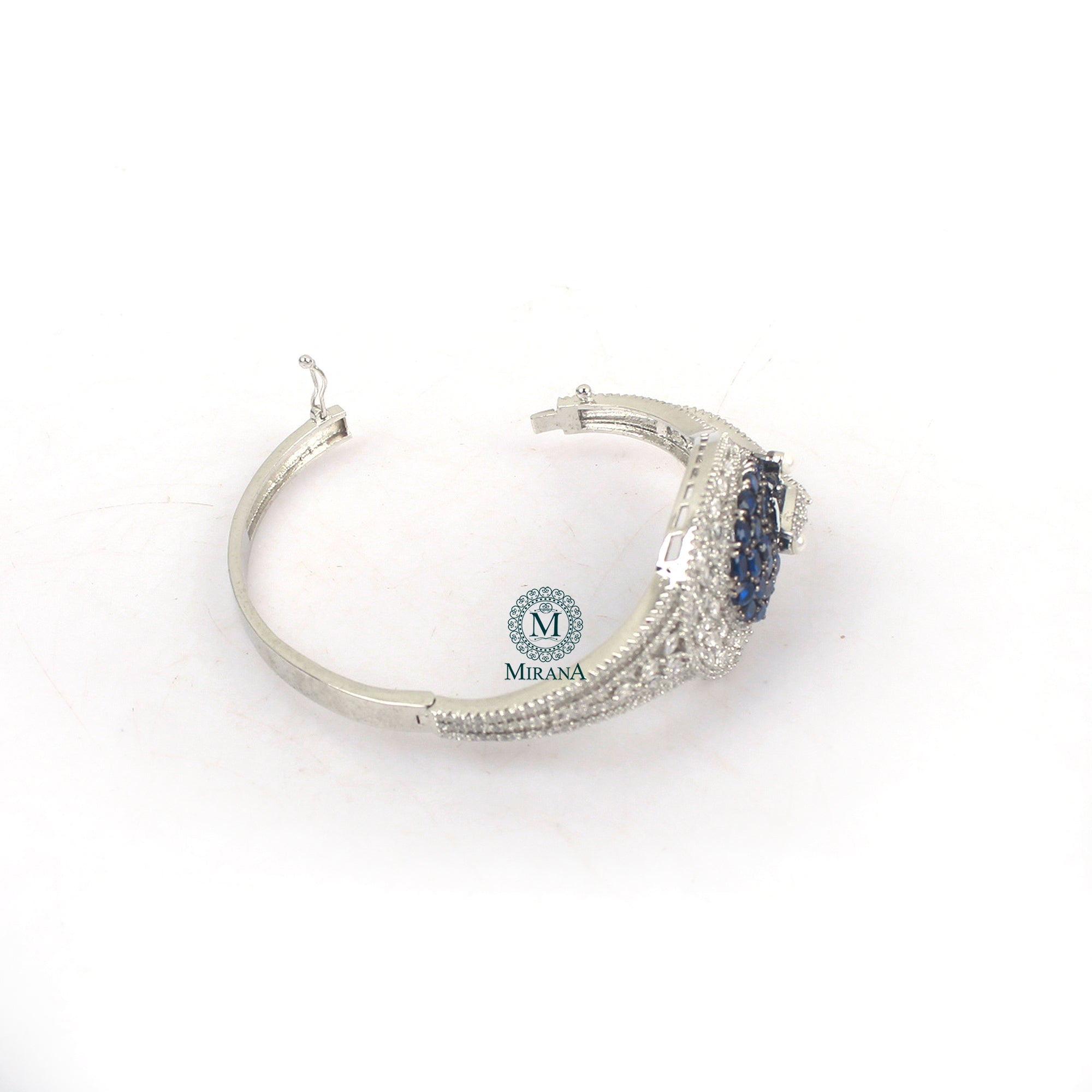 Hailey Sapphire Blue CZ Designer Bracelet