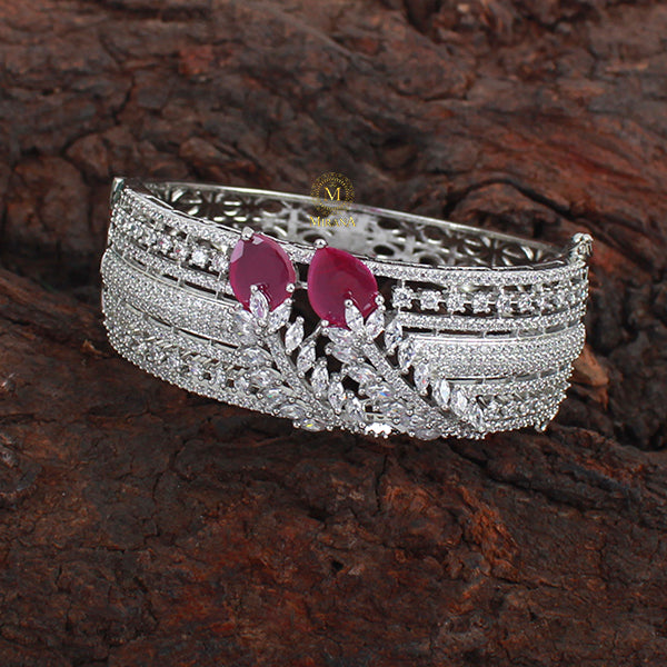 Riley Ruby CZ Designer Bracelet