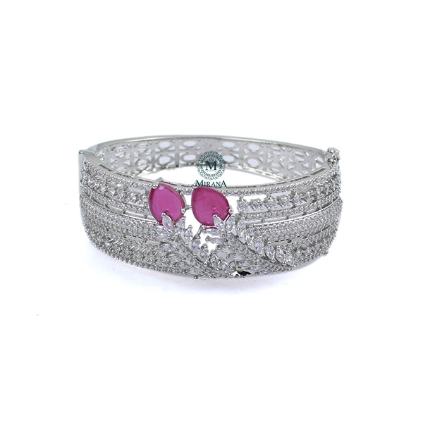 Riley Ruby CZ Designer Bracelet