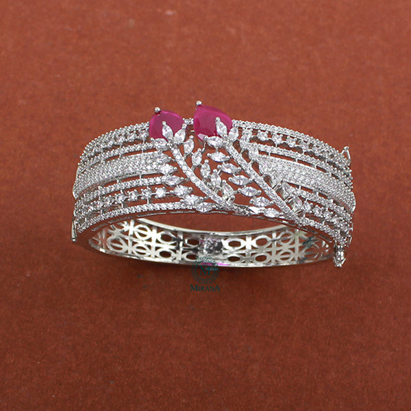 Riley Ruby CZ Designer Bracelet