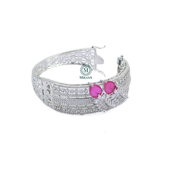 Riley Ruby CZ Designer Bracelet