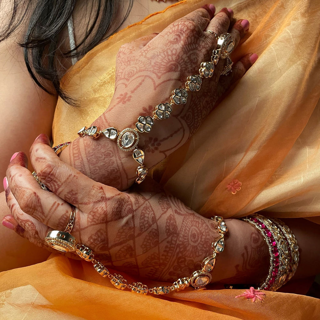 Radha Polki Designer Hathphool - Main Image