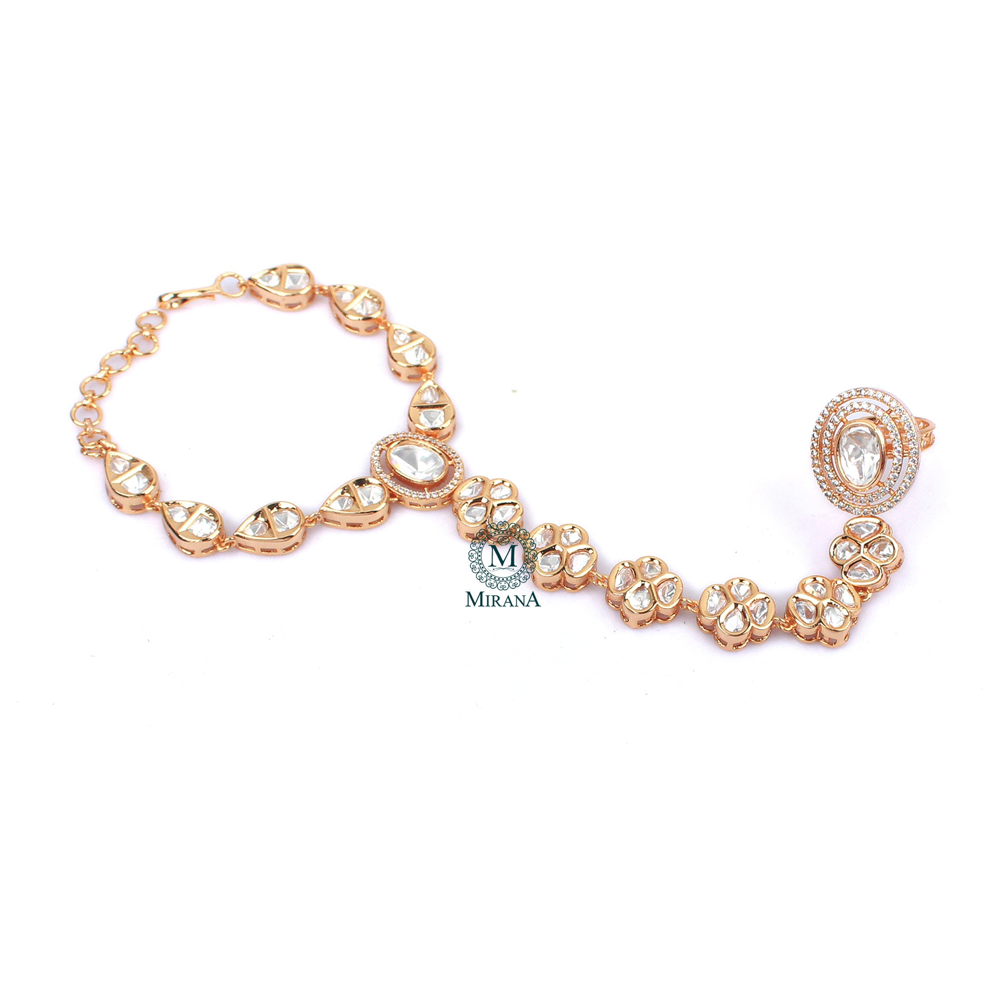 Radha Polki Designer Hathphool