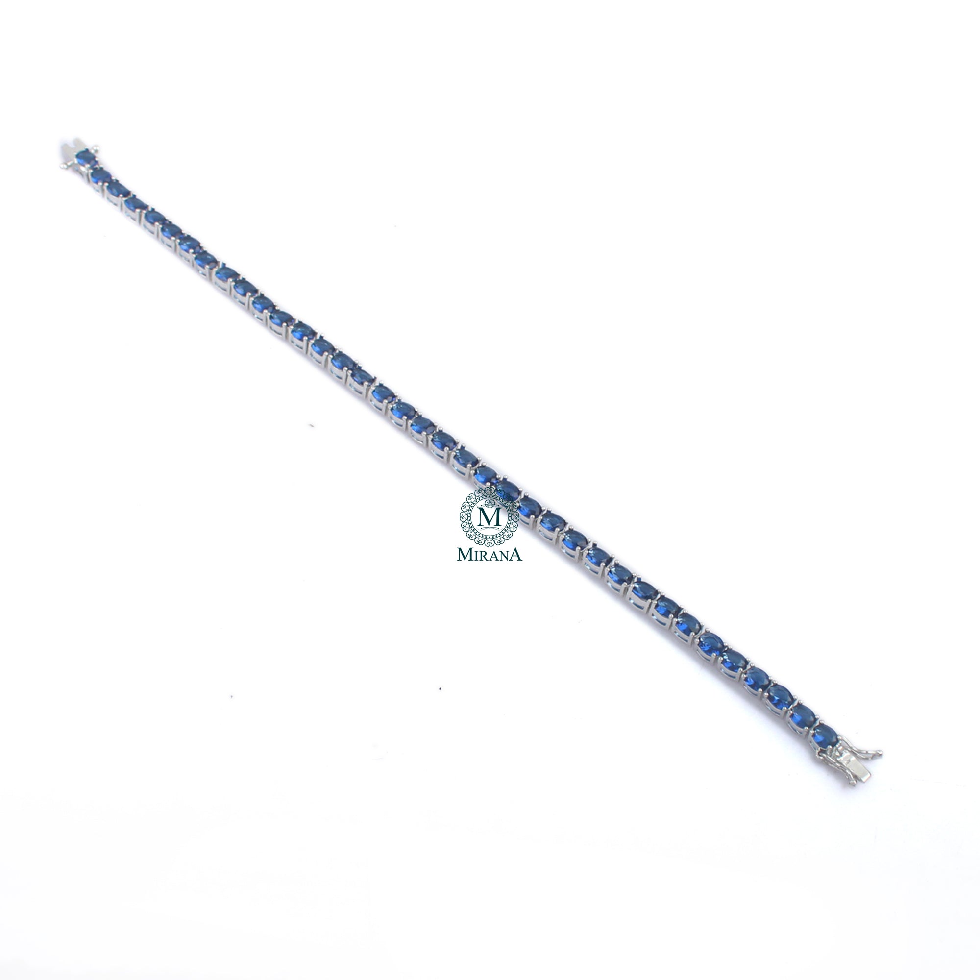Christy Sapphire Blue CZ Designer Bracelet