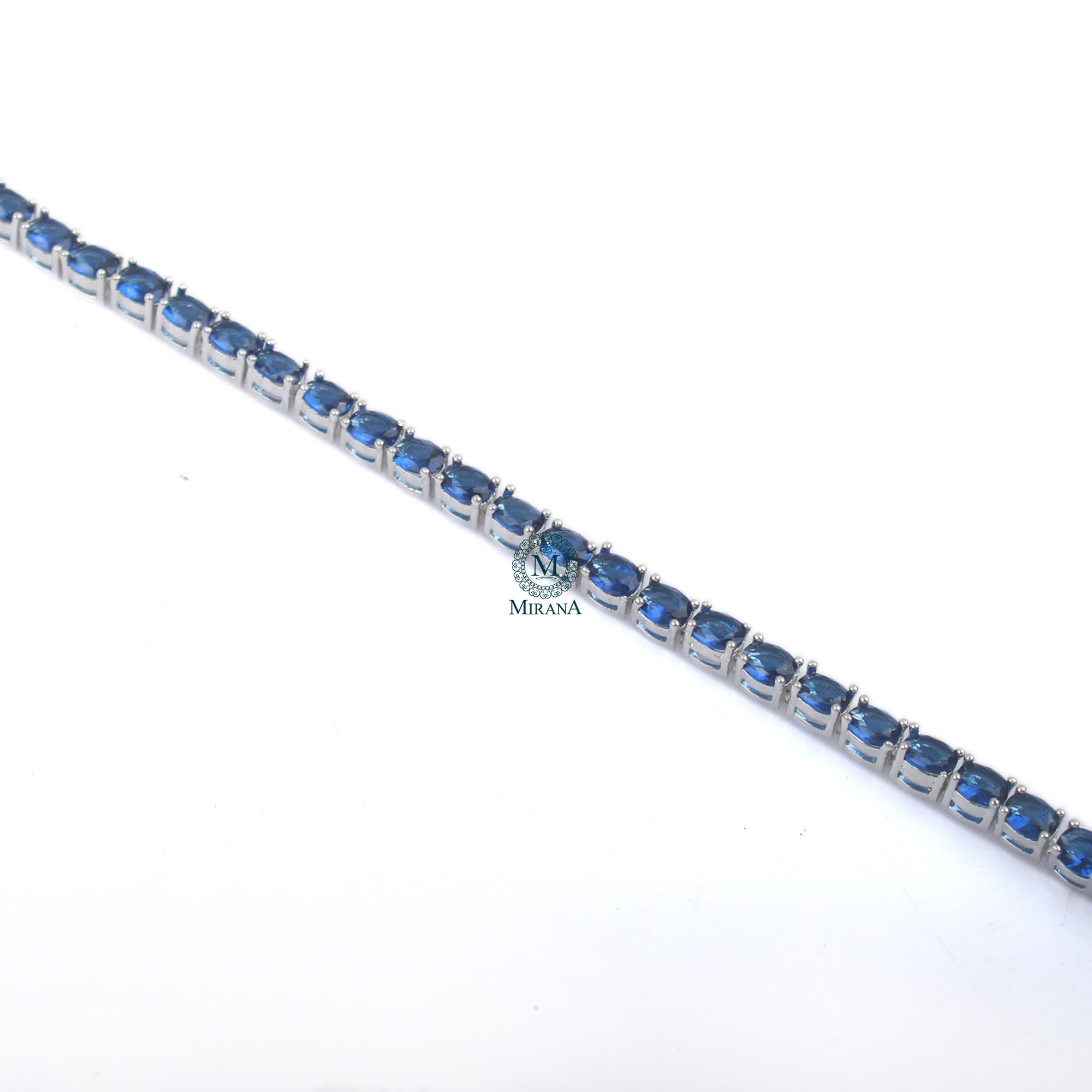 Christy Sapphire Blue CZ Designer Bracelet