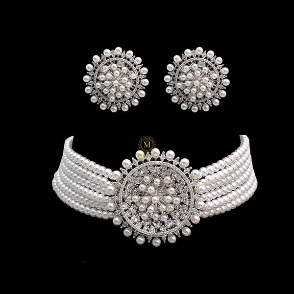 Austin Pearl Shine Choker Set