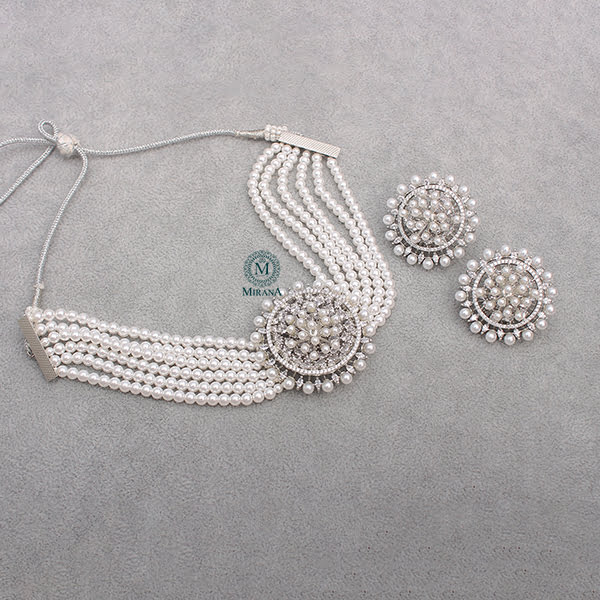 Austin Pearl Shine Choker Set