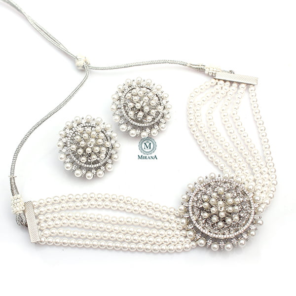 Austin Pearl Shine Choker Set