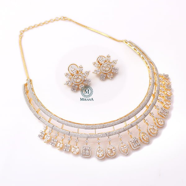 Jessica CZ Designer Choker Set