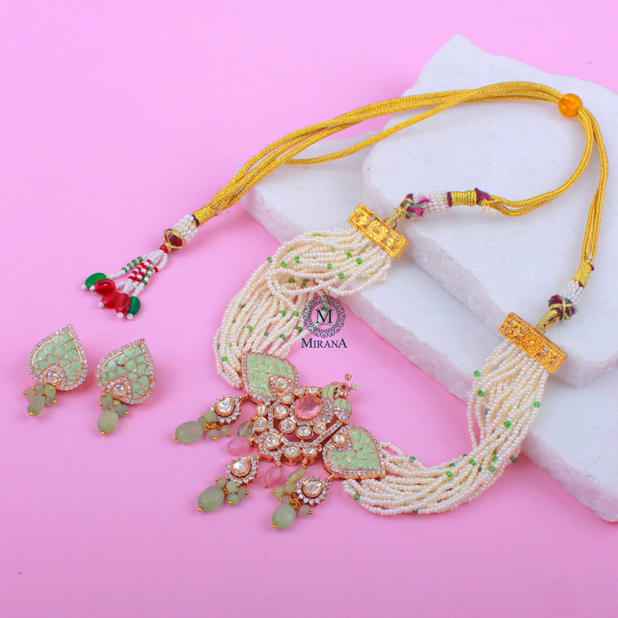 Tisha Moissanite Designer Choker Set