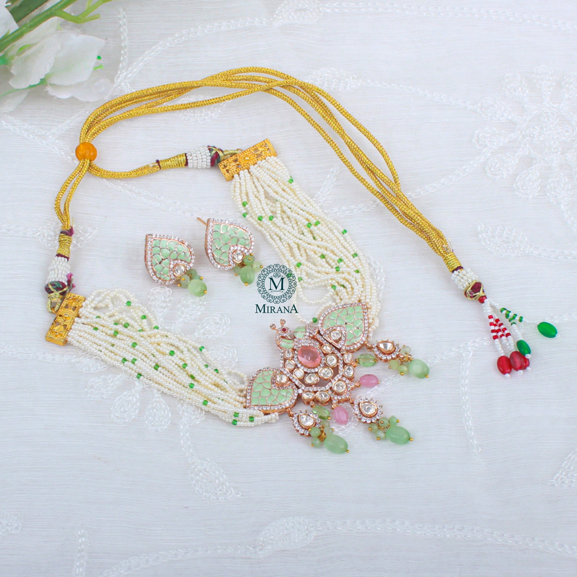 Tisha Moissanite Designer Choker Set