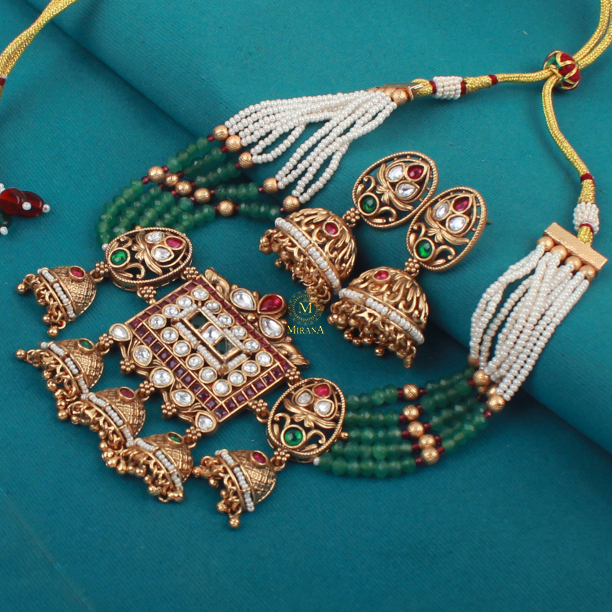 Idhaya Antique Designer Choker Set